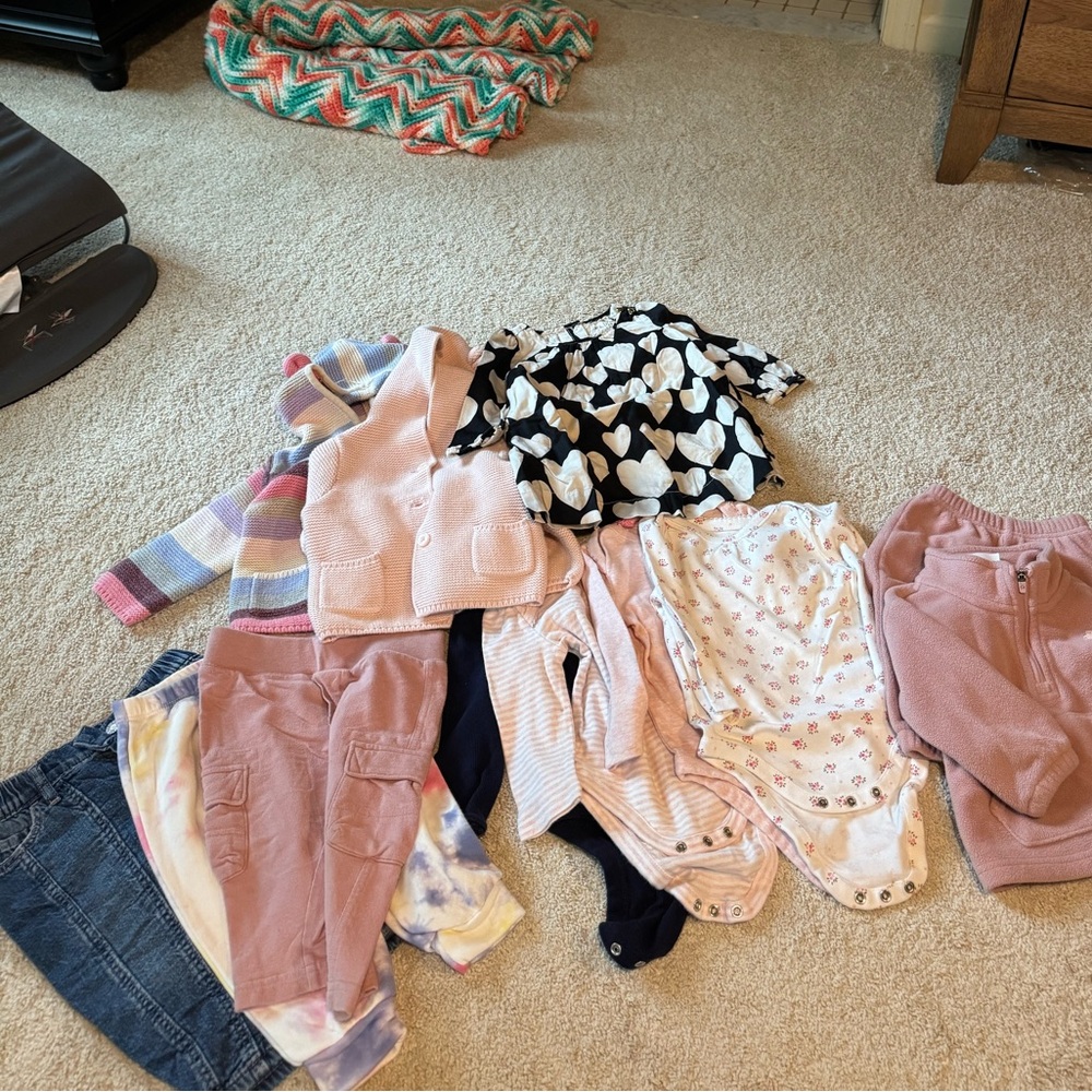 Lot of 6-12 month girl fall winter baby gap